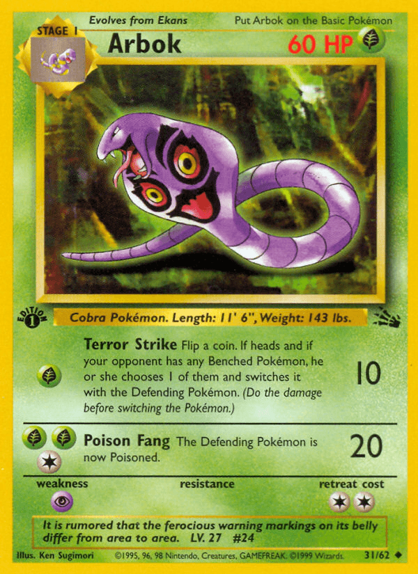 Arbok: Fossil