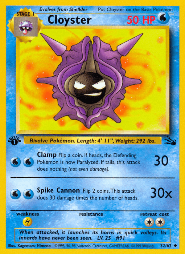 Cloyster: Fossil