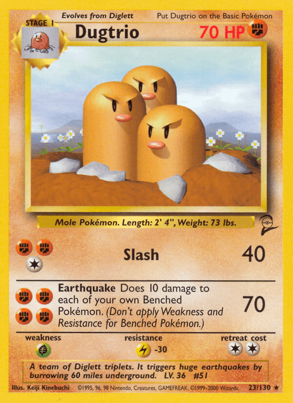 Dugtrio: Base Set 2