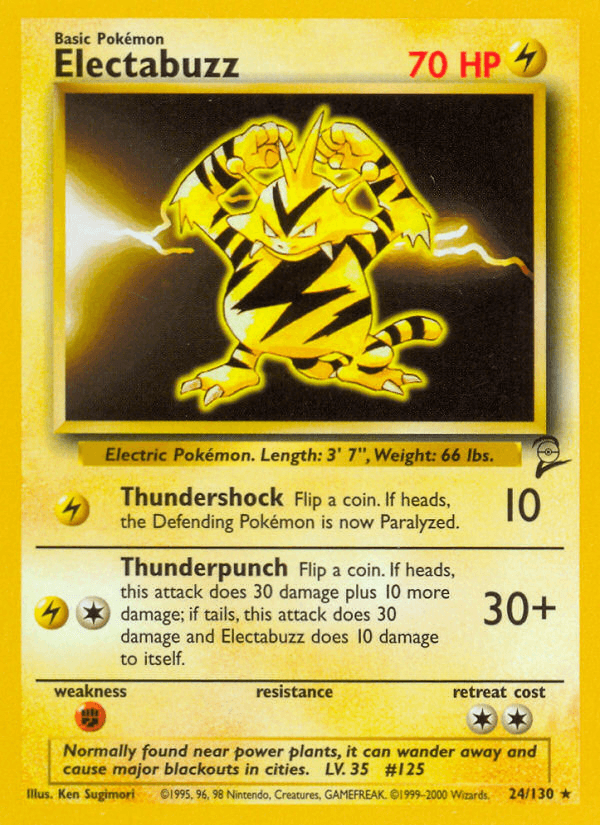 Electabuzz: Base Set 2