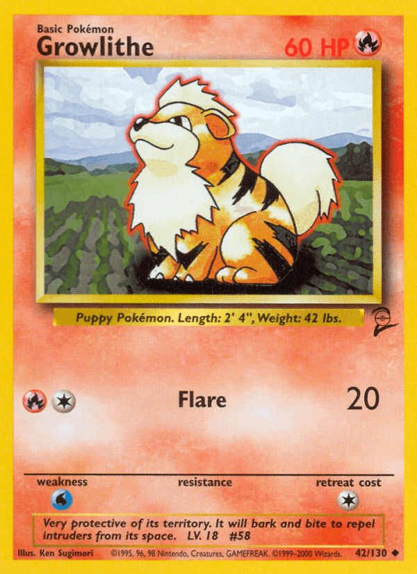 Growlithe: Base Set 2