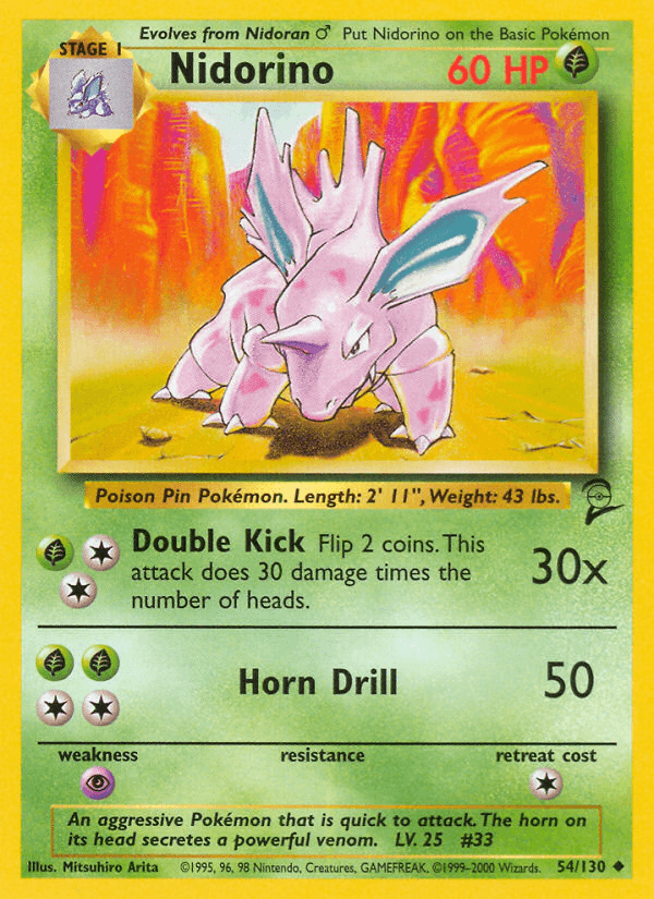 Nidorino: Base Set 2