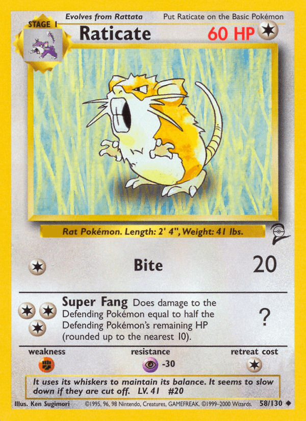 Raticate: Base Set 2