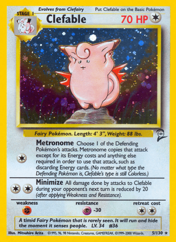 Clefable: Base Set 2