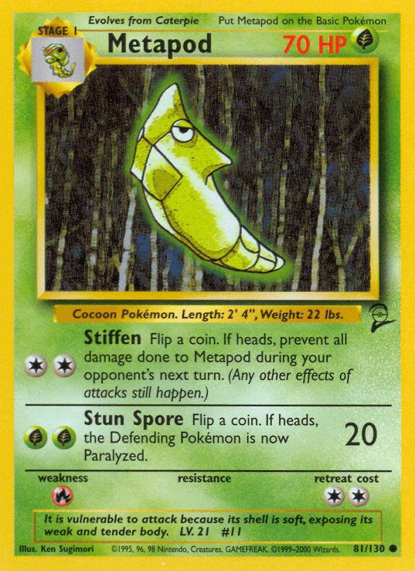 Metapod: Base Set 2