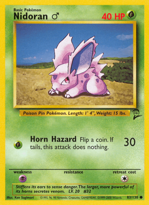 Nidoran ♂: Base Set 2