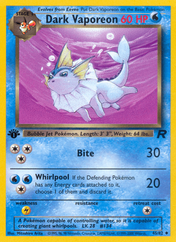 Dark Vaporeon: Team Rocket