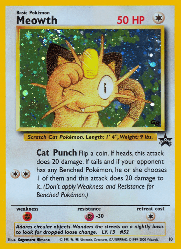 Meowth: Wizards Black Star Promos