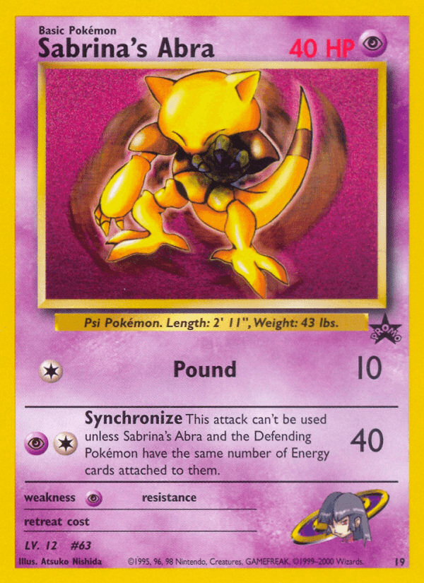 Sabrina's Abra: Wizards Black Star Promos