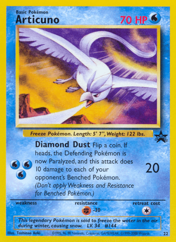 Articuno: Wizards Black Star Promos