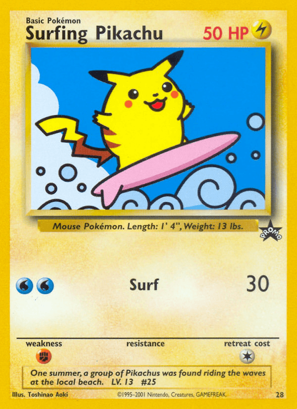 Surfing Pikachu: Wizards Black Star Promos