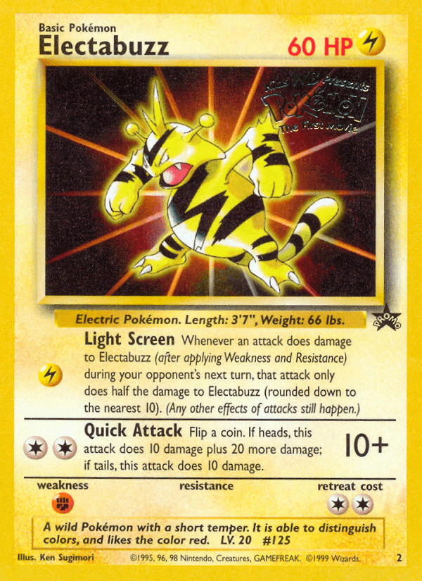 Electabuzz: Wizards Black Star Promos