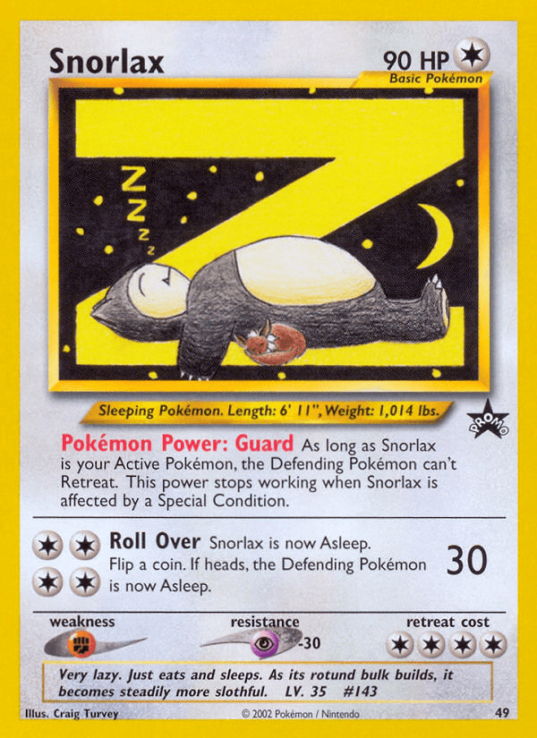 Snorlax: Wizards Black Star Promos