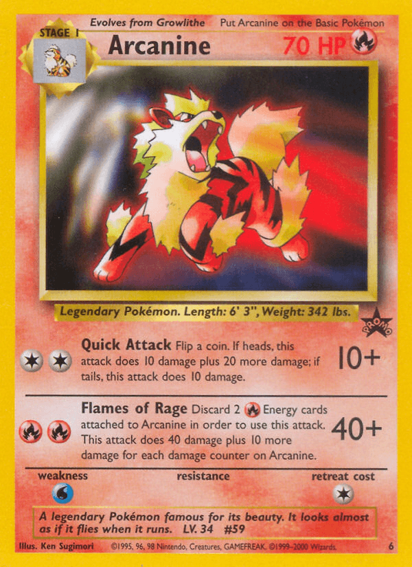 Arcanine: Wizards Black Star Promos