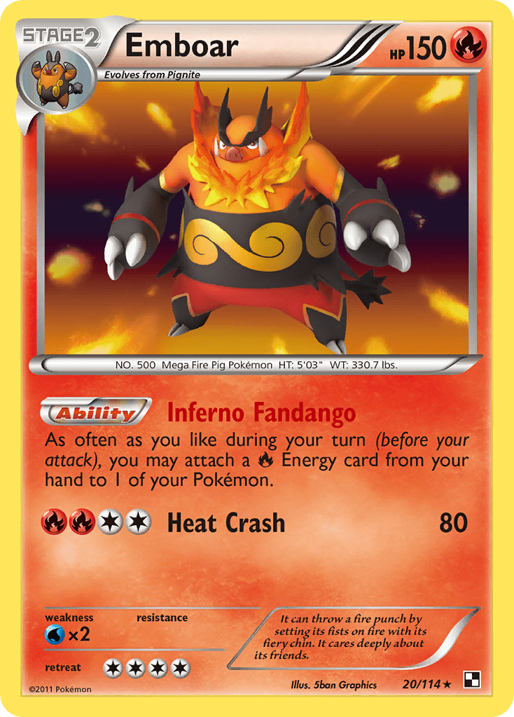 Emboar: Black & White