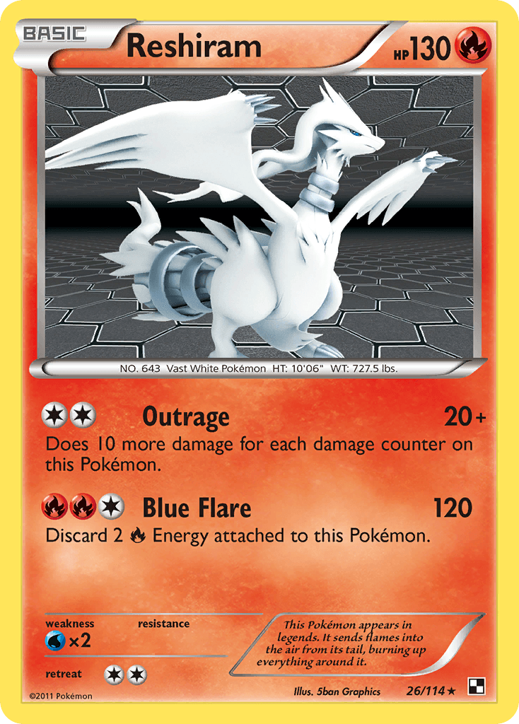 Reshiram: Black & White