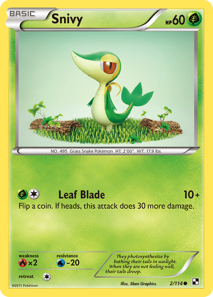 Snivy: Black & White