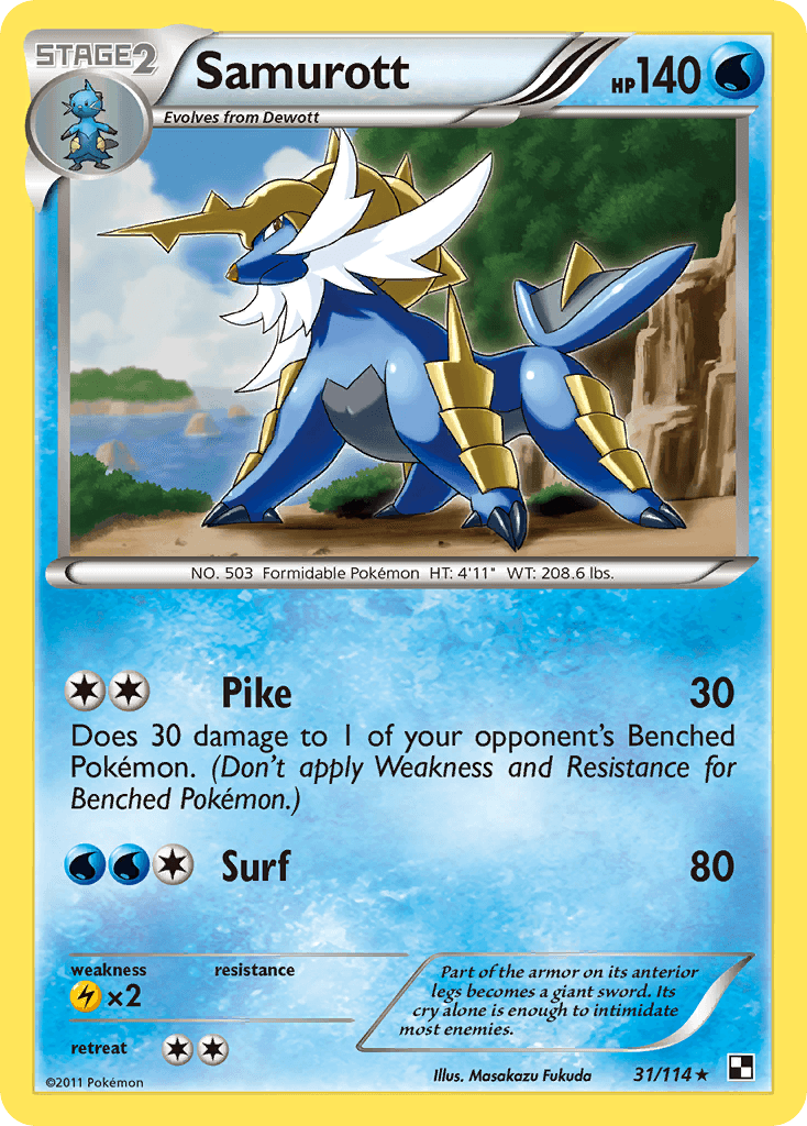 Samurott: Black & White
