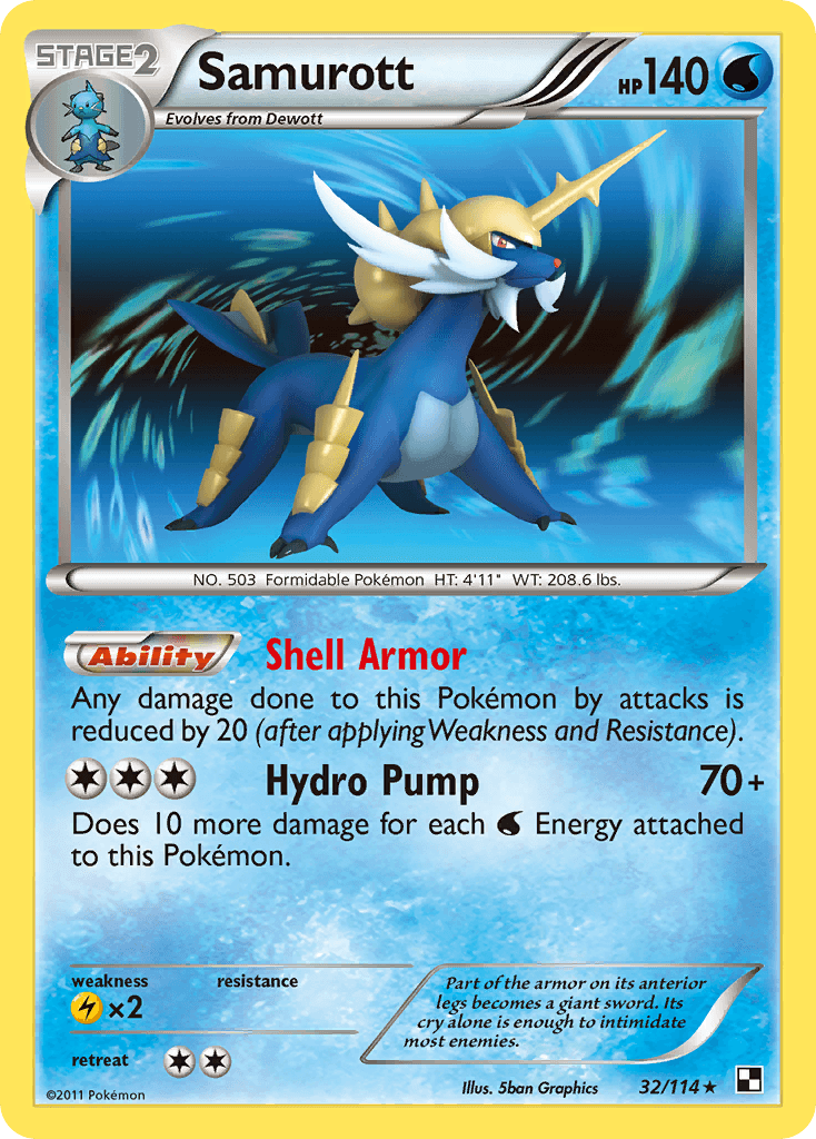 Samurott: Black & White