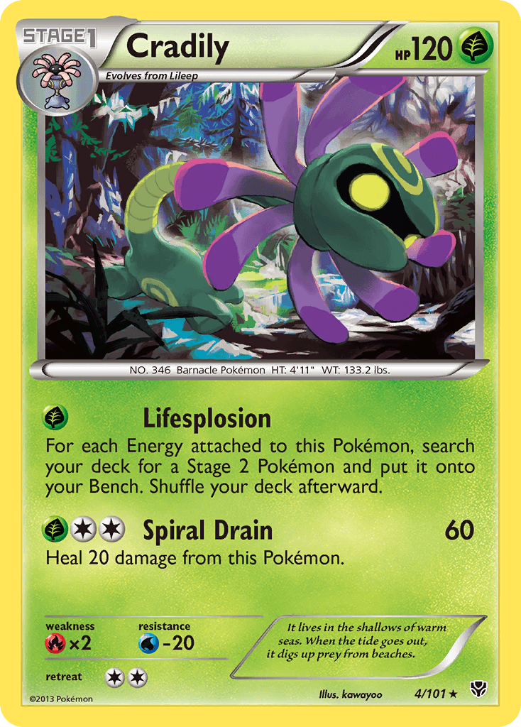 Cradily: Plasma Blast