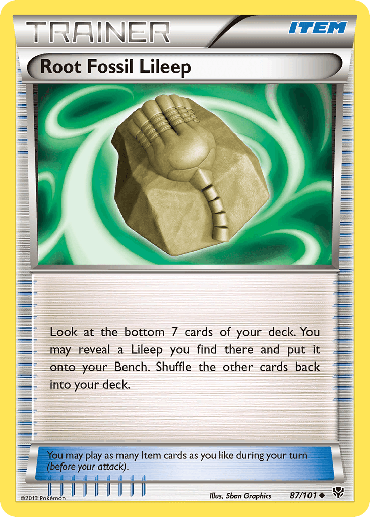 Root Fossil Lileep: Plasma Blast