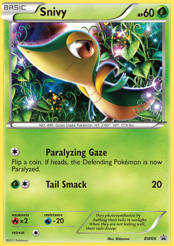 Snivy: BW Black Star Promos