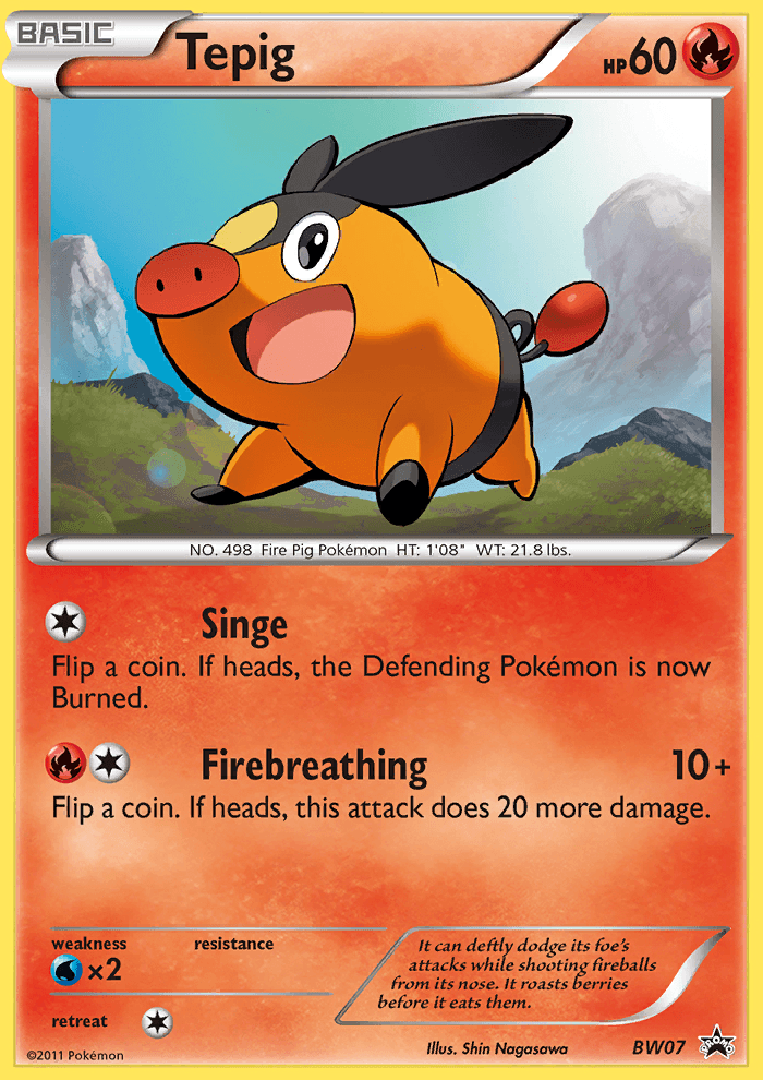 Tepig: BW Black Star Promos