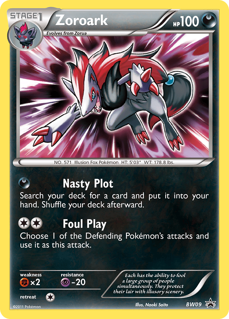 Zoroark: BW Black Star Promos