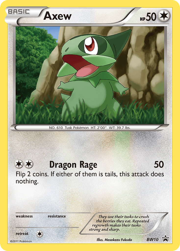 Axew: BW Black Star Promos