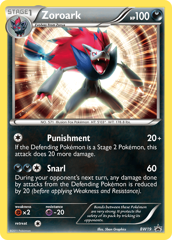 Zoroark: BW Black Star Promos