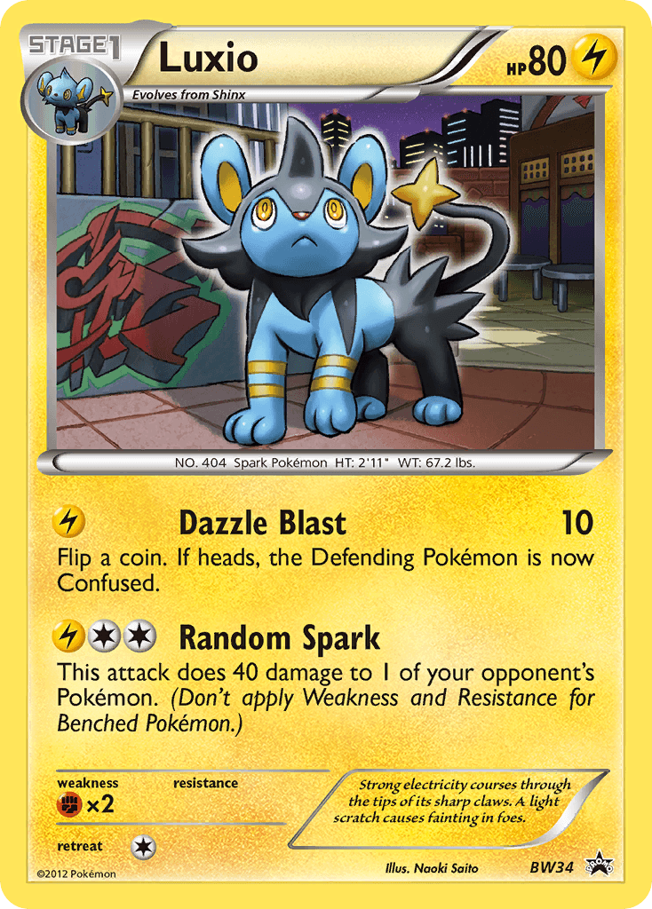 Luxio: BW Black Star Promos