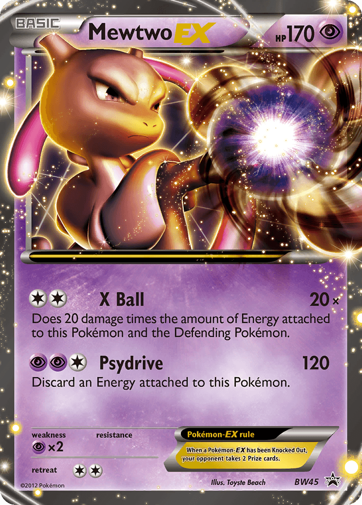 Mewtwo-EX: BW Black Star Promos