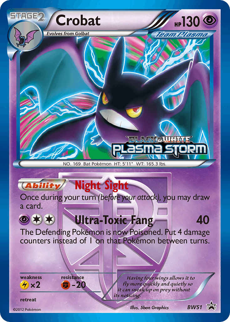 Crobat: BW Black Star Promos