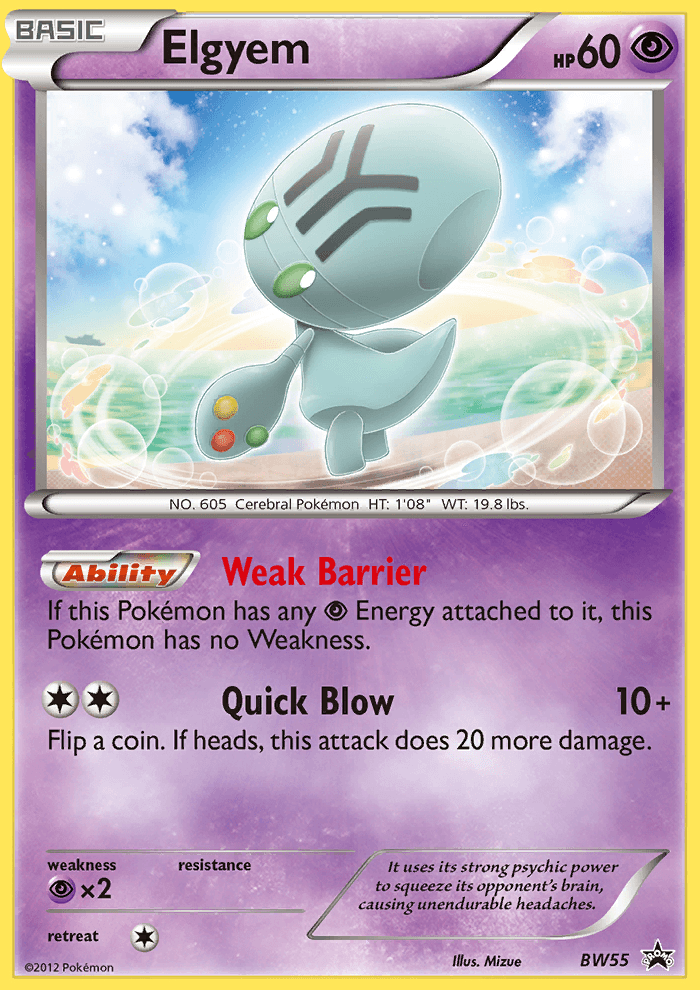 Elgyem: BW Black Star Promos