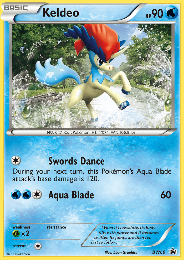 Keldeo: BW Black Star Promos