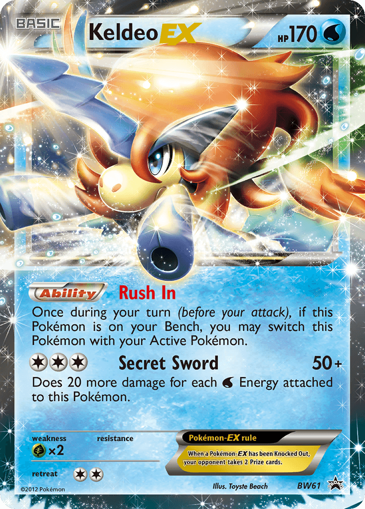 Keldeo-EX: BW Black Star Promos