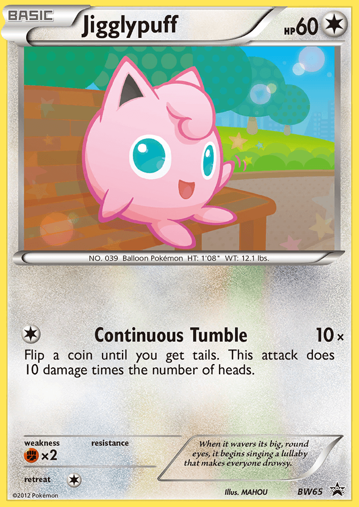 Jigglypuff: BW Black Star Promos