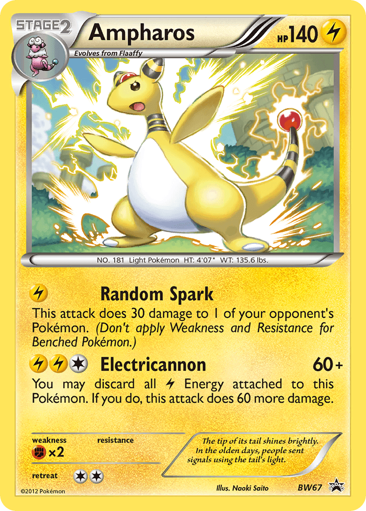 Ampharos: BW Black Star Promos