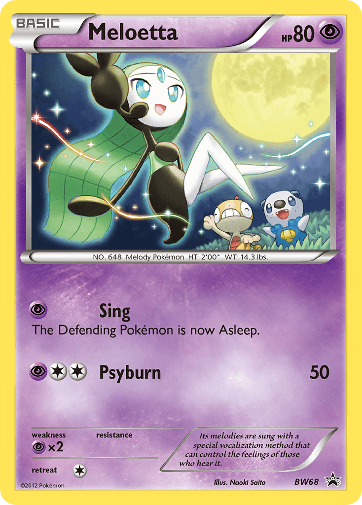 Meloetta: BW Black Star Promos