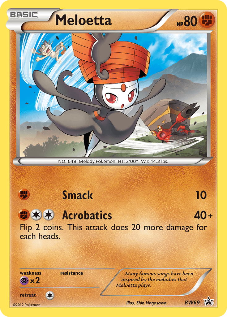 Meloetta: BW Black Star Promos