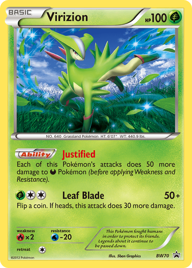 Virizion: BW Black Star Promos