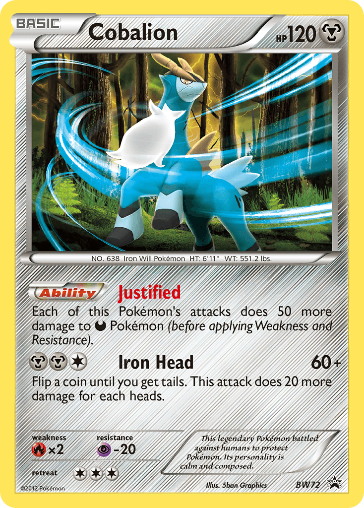 Cobalion: BW Black Star Promos