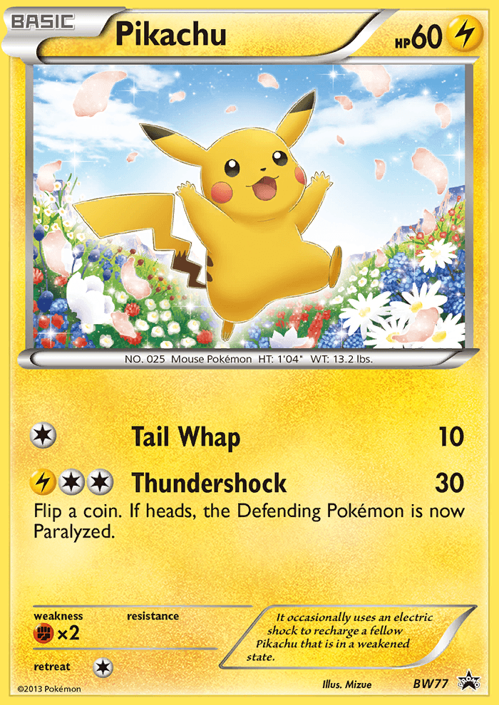 Pikachu: BW Black Star Promos