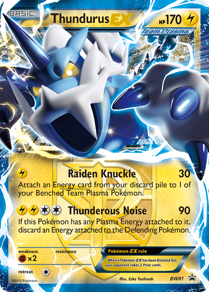 Thundurus-EX: BW Black Star Promos