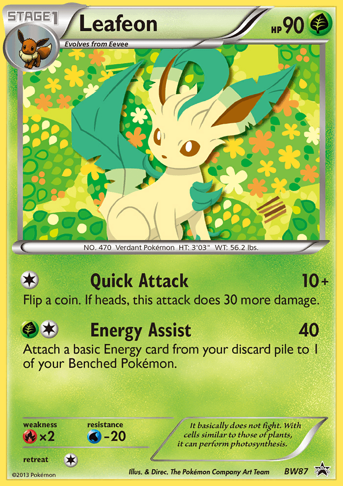 Leafeon: BW Black Star Promos