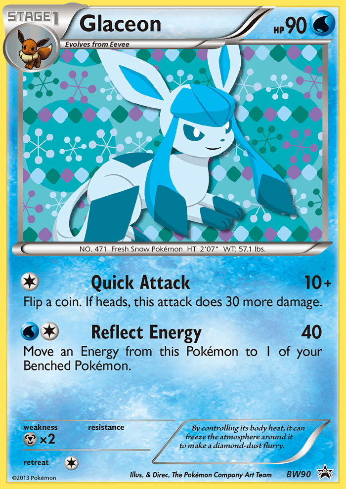 Glaceon: BW Black Star Promos
