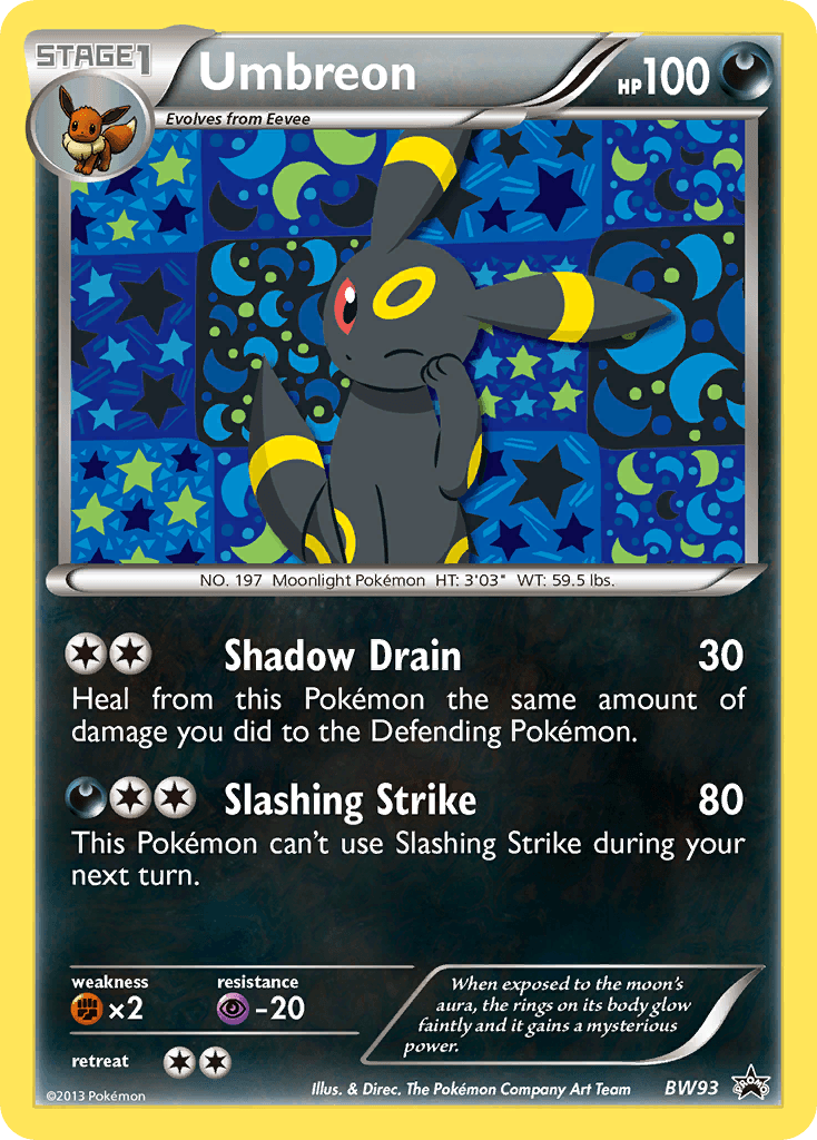 Umbreon: BW Black Star Promos