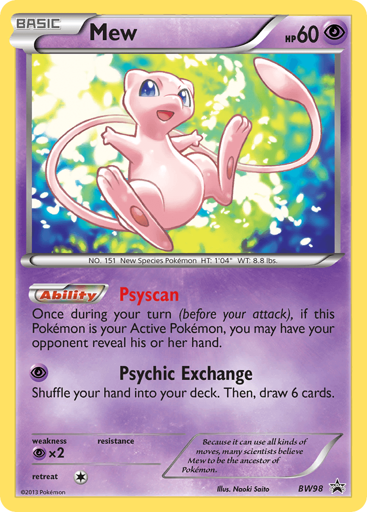 Mew: BW Black Star Promos