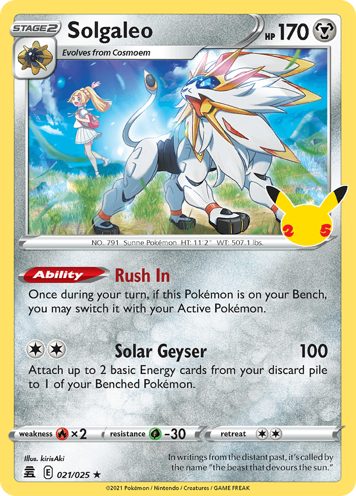 Solgaleo: Celebrations