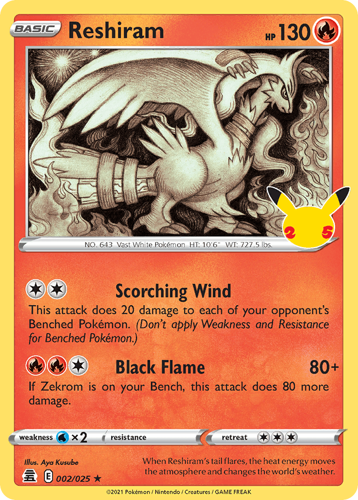Reshiram: Celebrations